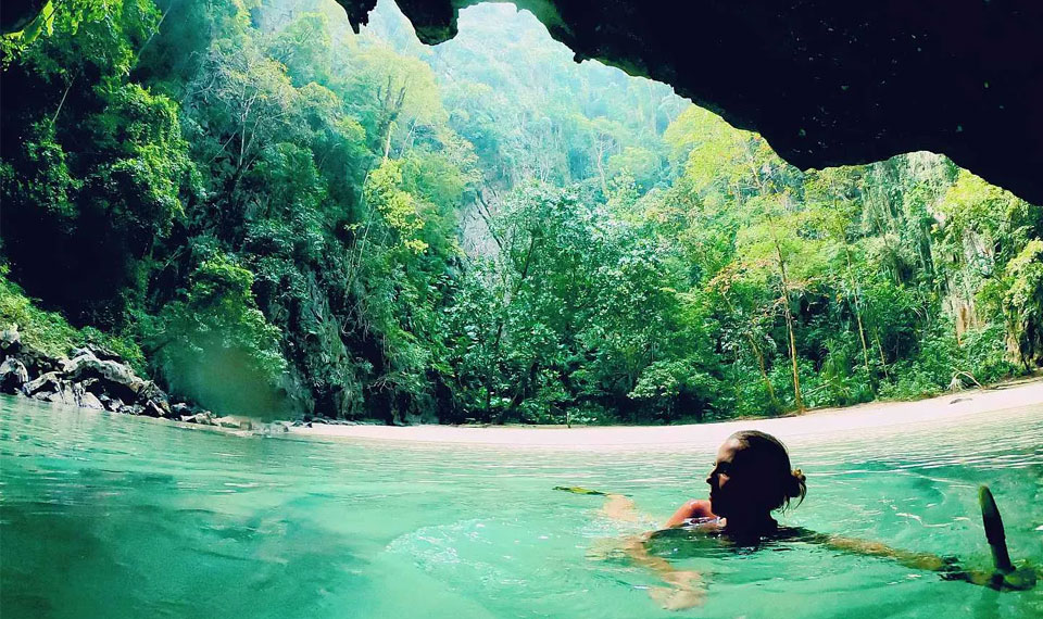 emerald cave koh mook 4 islands tour