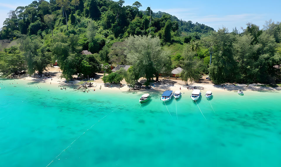 koh kradan beach lanta 4 islands tour speedboat